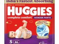 Huggies Complete Comfort Wonder Pants | Pant Style Baby Diapers Small Size (S), 86 Count | India's Fastest Absorbing Diaper, Prevents Diaper Rash, Ideal for 4 to 8 Kgs