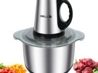 IBELL Electric Chopper, Large Size (5L) for Kitchen Use, 1200W, Stainless Steel Blade, Multi Purpose for Cutting, Slicing Meat, Vegetables, Nuts & Fruits, MT500SM (Silver)
