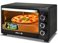 IBELL Oven Toaster Grill OTG, 19 Litre, 1500W, Adjustable Temperature & Timer, Auto Cut-off, 2 Year Warranty, EO19LG (Black)