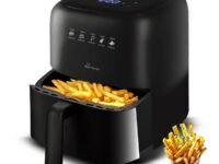 INALSA Air Fryer 3.5 ltr|1400 W with Air Crisp Technology|Temperature & Timer Control|8 Preset Menu & Digital Display|Air fry, Bake,Roast,Reheat,Dehydrate|Airfryer Recipe book-NutriFry 3.5