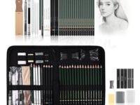 INOG XinBowen 42Pc Drawing Pencils Sketch Pencil Set Art Supplies Set Professional Sketching Kit Art Graphite Charcoal Pencil Blending Stump Drawing Kit Shading Pencils Set
