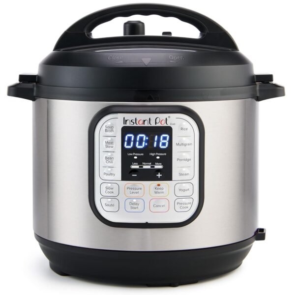 Instant Pot Duo 6QT(5.7L) 7-in-1 Electric Pressure Cooker, Multi Pot, SS304 Stainless Steel Inner Pot, Slow Cook, Rice Cooker, Steamer, Sauté, Yogurt Maker & Keep Warm, 13 customizable programs, 230V