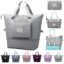 JD FRESH 41 Litre Expandable Nylon Travel Bags for Women/Duffle Bags for Women Luggage/Foldable Vanity Travelling Handbags/Waterproof Hand Bag for Ladies Personal Items (Dark Grey)