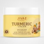 Jiva Turmeric Cream 100gm | 100% Ayurvedic Formula | Nourishes Skin, Improves Complexion And Prevents Acne, Pimples, Zits & Blemishes | Ideal For All Skin Types (Pack of 1)