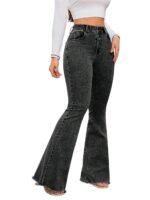 KOTTY Women's Bootcut Flare Jeans with Slim Fit Thigh and Wide Hem Design