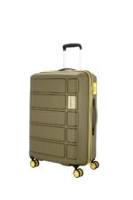 Kamiliant American Tourister Large Harrier Zing 78 Cms Check-in (PP) Hard Sided 8 Wheels Spinner Luggage/Suitcase/Trolley Bag (Military Olive) (Double Wheel), Large