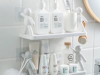 Kawax Multi-Purpose Wall Mount Floating Shelf Wall Mounted Storage Shelves For Kitchen, Bathroom, Bedroom, Office (White) (Pack Of 1) - Plastic