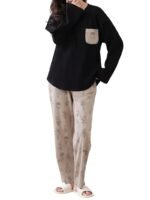 Korean Style Women’s Night Suit|| Cute Printed Pajama Set with Half Sleeve Top & Pants|| Soft Cotton Loungewear