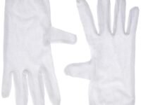 Kuber Industries Cotton 2 Piece Hand Gloves Set - White