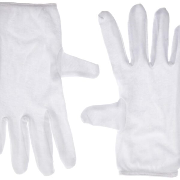 Kuber Industries Cotton 2 Piece Hand Gloves Set - White