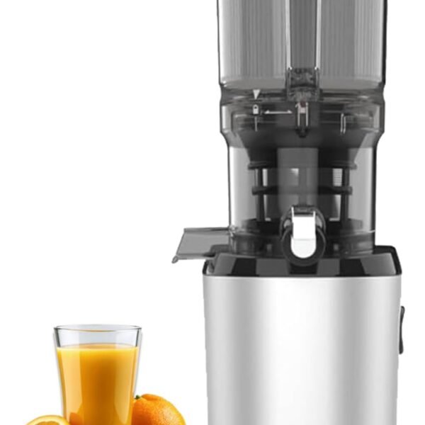 Kuvings AUTO 6 Cold Press Juicer (2024 Launch), Ultimate Hands-Free Whole Slow Juicer, Just Load Ingredients & Extract Juice at Press of a Button, Auto Cutting, 12 Years Warranty (AUTO 6 Silver)