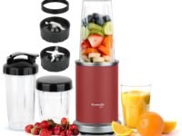 Kuvings New 2025 Nutri Blender PRO 2.0 Ferrari Red, Powerful 1000 W Motor, Upgraded 2 Blade Set for Wet & Dry, 2 Jars, Longest Warranty 7 Yrs, Mixer/Grinder/Smoothie Maker