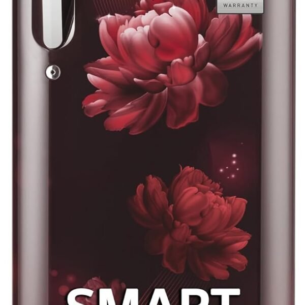 LG 185 L, 5 Star, Smart Inverter, Direct-Cool Single Door Refrigerator (GL-D201ASCU.BSCZEBN, Scarlet Charm, Base stand with drawer & Fast Ice Making)