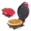 Ladiosa® Waffle Maker, Electric Waffle Iron, Mini Waffles Maker Machine For Home, Red - 350 Watts