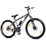 Leader TORFIN 26T City/Hybrid Cycle for Boys/Men with Dual Disc Brake and Front Suspension, Single Speed Without Gear - Ideal Cycle for Men of 10+ Years (Frame: 18 Inches) (26T, Grey)