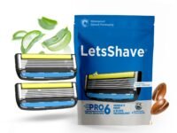 Letsshave Pro Head Shaving Razor Blades for Men – Pack of 2 | World's first 6-Blade Compact Head Shaver | Replacement Cartridges with Moisturizing Strip | Diamond-Coated Curved Blades