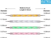 Levin THE NEXT LEVEL IN OFFICE STATIONERY Mandala Dotting Tools for Painting, Rock Paint Kits, Nail Art, Polymer Clay, DIY Supplies with Ball Stylus Pen, Metal Ball Tool - 13 Pieces (Multicolour)