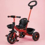 Lifelong Trike Cycle for Kids 2-5 Years Boys & Girl - Baby Cycle - Bicycle for Kids - Bike with 3 EVA Wheels & Basket -Durable Tricycle with Parental Control 30kg Capacity Red & Black