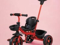 Lifelong Trike Cycle for Kids 2-5 Years Boys & Girl - Baby Cycle - Bicycle for Kids - Bike with 3 EVA Wheels & Basket -Durable Tricycle with Parental Control 30kg Capacity Red & Black