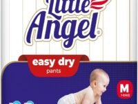 Little Angel Baby Easy Dry Diaper Pants With 12 Hrs Absorption Medium (M) Size 72 Count, 7-12 Kgs - M (72 Pieces)
