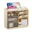 MAYCREATE® Desk Organzier Multi-Compartment Storage Organizer with Drawers & Top Platform, Makeup, Stationery, Craft Supplies & Cosmetic Storage Box for Dresser, Office Table, 23.2x11x19.4cm