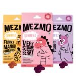MEZMO Vegan Fruit Jellies (120g, Pack of 3) | Natural Strawberry Gummies for Kids & Adults | Zero Added Sugar, Gluten Free | Healthy Prebiotic Gut Friendly Snacks - Very Strawberry, Mango Pineapple, Apple