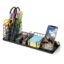 Mesh Desk Organizer with Phone Holder – Multi-Functional Office Supply Caddy with Compartments for Pens, Scissors, Sticky Notes, Clips & More – Desktop Storage Organizer for Home, Office & School