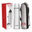 Milton Flip Lid 1000 Thermosteel Water Bottle 1 LTR, 24 Hr Hot and Cold I Leak Proof Lid, ISI Certified I Vacuum Insulated I for Office, Gym, School I Silver