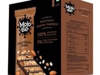 Mojo Bar Energy Bars Choco Almond & Protein | 100% Whole Grains, Nut & Fruit | High Energy & Granola Bars | 5g Protein Snack | Pack of 15 x 32g Energy Bars | Gluten Free & No Preservatives