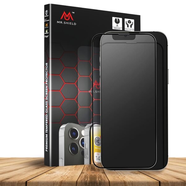 Mr.Shield Matte Screen Protector Tempered glass Guard for iPhone 13, iphone 13 pro, iphone 14 and iphone 16e [6.1-inch] - Pack of 1