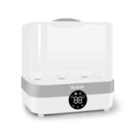 Multi-Functional Baby Bottle Steam Sterilizer Dryer Baby Warmer 5 Bottles Large acity for Baby Bottles Pacifiers Cups Breast Pump Cleaning (UK Plug) -Layfoo