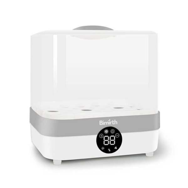 Multi-Functional Baby Bottle Steam Sterilizer Dryer Baby Warmer 5 Bottles Large acity for Baby Bottles Pacifiers Cups Breast Pump Cleaning (UK Plug) -Layfoo