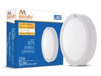 Murphy 22-Watt Slim Round LED Surface Mount Panel Light (Cool White, Pack of 4), No False Ceiling Required