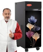 NAVSUKH Prima Plus Flour Mill with Free Cover, Automatic Domestic Flour Mill with Stainless Steel Grinder, Hopper and Container, Atta Chakki, Aata Maker, Ghar Ghanti for Home