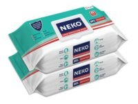 Neko Germ Protection Wipes 80S Lid Pack | Disinfectant Wipes | Skin Friendly | 99% Protection | Use On Skin & Multiple Surfaces At Home, Office, In Car And Out Of Home| Contains Bkc | Aloe Vera Enriched | Large Sized Wipes 200Mm X 200Mm | Pack Of 2