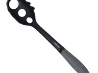 Nylon Pasta Noodles Server Spoon, Noodle Server for Non-Stick Cookware Heat Resistant Kitchen Tools | Colour- Black