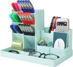 Office Pen Organizer for Desk, Small Desk Organizer for Stationery Supplies, Cute Pencil Holders & Pen Holders for Kids, Art Supplies & Marker Storage Organizer for Office, School (Green)