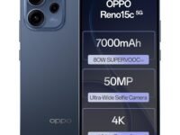 Oppo Reno15c 5G (Twilight Blue, 12GB RAM, 256GB Storage) with No Cost EMI/Additional Exchange Offers