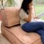Priti Beige Brown Living Room Lazy Floor Sofa Large Size for Seating Meditation Yoga Pooja Guests Living Room Work from Home - (Cotton)