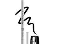 RENEE Midnight Kohl Kajal Pencil | Waterproof, Smudgeproof With Sharpener | 24 Hours Long Stay | Darkest Black | One Swipe Application | Vitamin E, Olive Oil and Castor Oil | Matte Finish |1.5 Gm