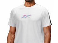 Reebok Men’s ColourBurst Vector Performance T-Shirt, Moisture Wicking Activewear Tee with Bold Graphic Design