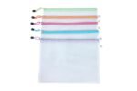 SAYA Clear Zip Envelope Zipper Bag - Document File Holder for Invoices, Bills, and Stationery Items | Versatile Storage for Office Supplies and Travel (A5 Size)