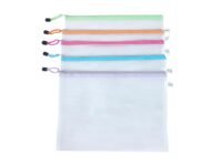 SAYA Clear Zip Envelope Zipper Bag - Document File Holder for Invoices, Bills, and Stationery Items | Versatile Storage for Office Supplies and Travel (A5 Size)