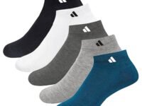 SJeware Unisex Cotton Men And Women Solid Ankle Length Socks (Pack Of 5) Sjw-2013, Assorted