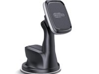 SKYVIK TRUHOLD Dashboard & Windscreen Magnetic Mobile Phone Mount for Car or Desk-Black