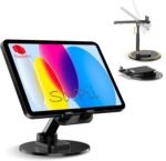 SOOPII Desktop Premium-A Quality Rotatable Cell Phone Stand Holder for Desk Foldable iPhone Stand for Desk Height Adjustable Phone Holder Portable Desktop Stand for All Mobile Phone & Tablet 4-10''