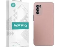 SPRIG Compatible with Motorola G82 5G Phone TPU Basic Premium Back Cover Drop Tested Shock Proof Mobile Case for Men, Women, Boys and Girls with Camera Protection (Pink)