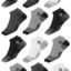 SWAGR 12 Pairs Sports Cotton Ankle Length Socks for Men, Pack of 12., Assorted