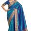SWORNOF Womens Kanjivaram Silk Saree with Zari Woven Saree With Blouse Piece