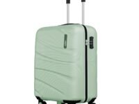 Safari Cabin Persia 8 Wheels 55cm Small Trolley Bag Hard Case Polycarbonate 360 Degree Wheeling System Luggage & Suitcase for Travel, Jade Green